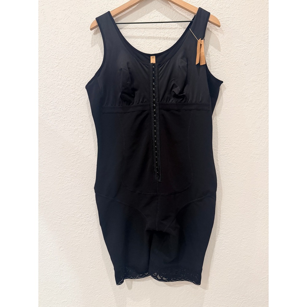 NWT SHAPELLX BOOT-YEAH AirSlim Extreme Compression Bodysuit 6XL Black Shapwear